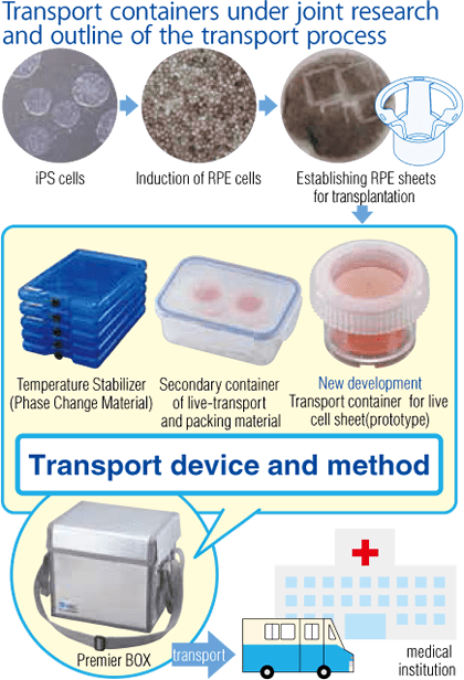 Transport containers under joint research and outline of the transport process